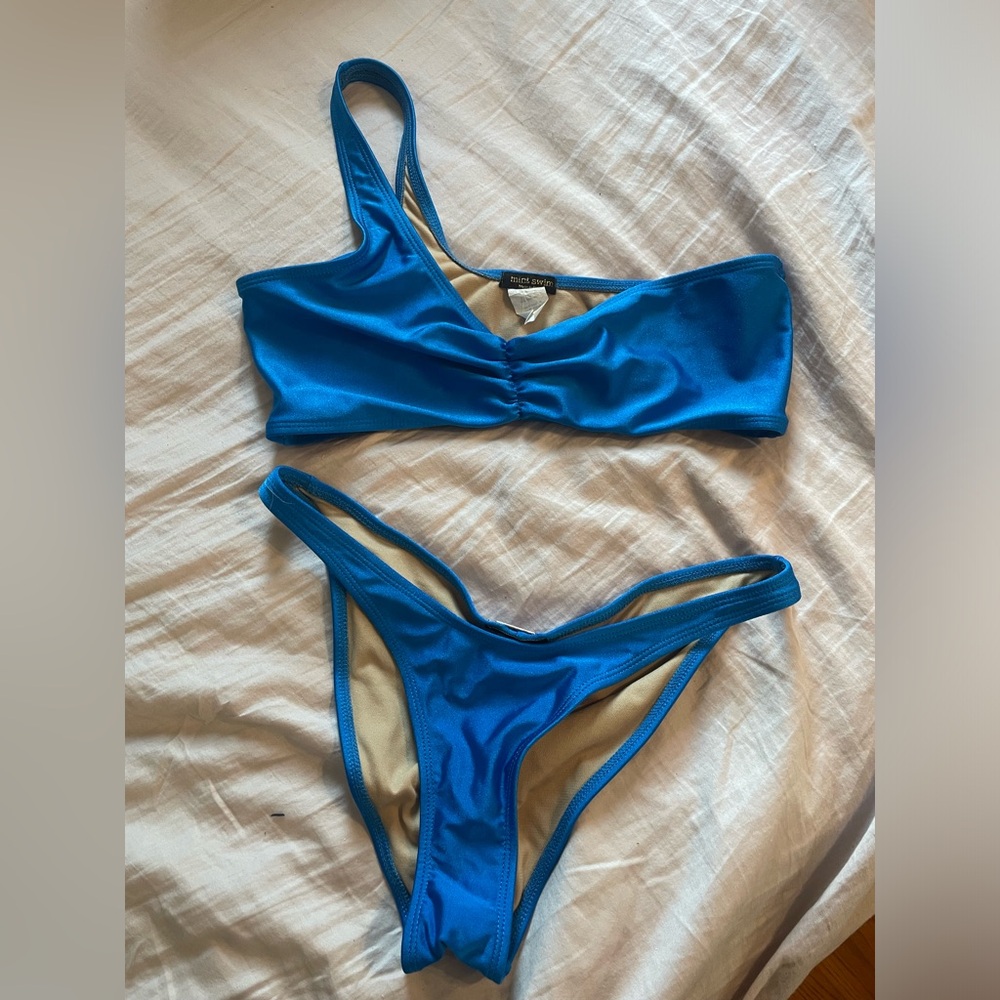 Colbalt blue mint swim bikini